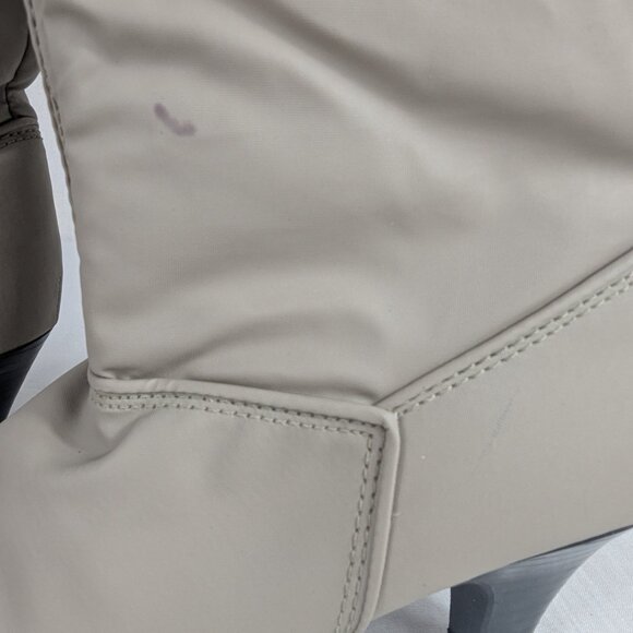 Vintage 80s 90s Fur Lined Gray Heeled Winter Boots Boundary Waters Womens Size 7 - Picture 6 of 16